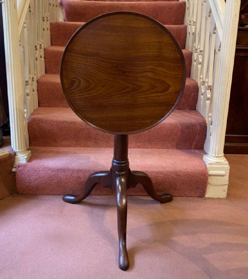 18th Century Red Walnut Tilt Top Occasional Table of Smaller Size