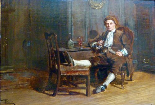 'The Connoisseur' Oil Painting on Panel