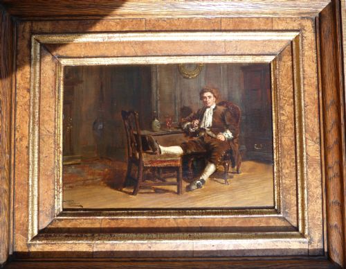 fig 1. 'THE CONNOISSEUR' OIL PAINTING ON PANEL