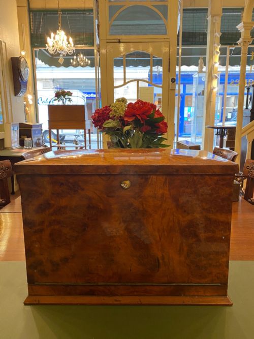 fig 1. Exceptional quality Late 19th Century Walnut Stationery Box