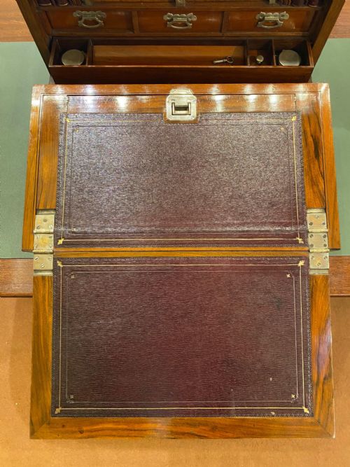 fig 2. Exceptional quality Late 19th Century Walnut Stationery Box