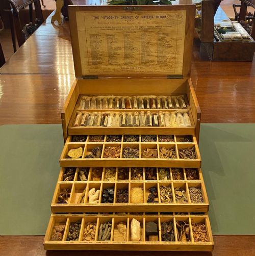 Victorian "Cabinet of Materia Medica" - Complete and Totally Original Specimens.