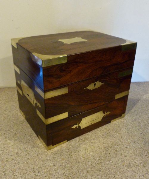fig 1. BRASS-BOUND ROSEWOOD APOTHECARY'S BOX