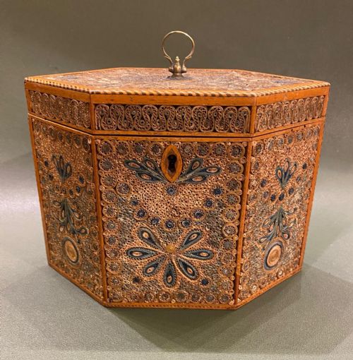A Fine Example of a Late 18th Century “Rolled Paper” Tea Caddy