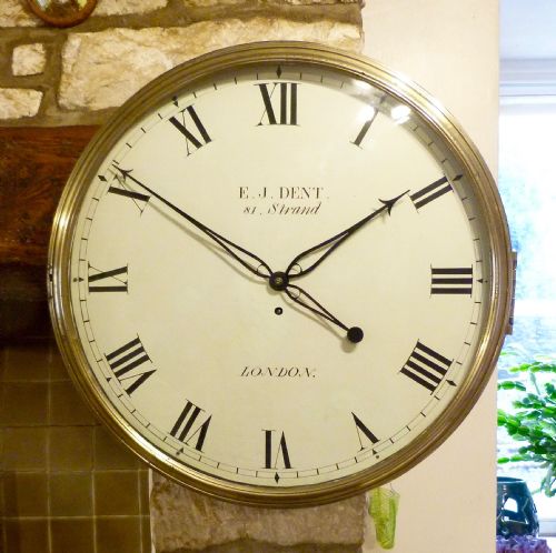 A Large and Impressive English Wall Clock