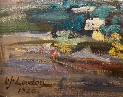 fig 1. Laura J. Loudon (1871-1945) - Framed Oil on Canvas - Still life