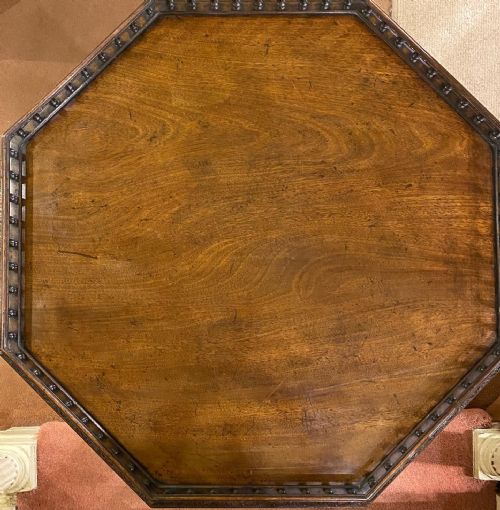 LATE 18TH CENTURY OCTAGONAL GALLERIED OCCASIONAL TABLE - ADDITIONAL PHOTO 2