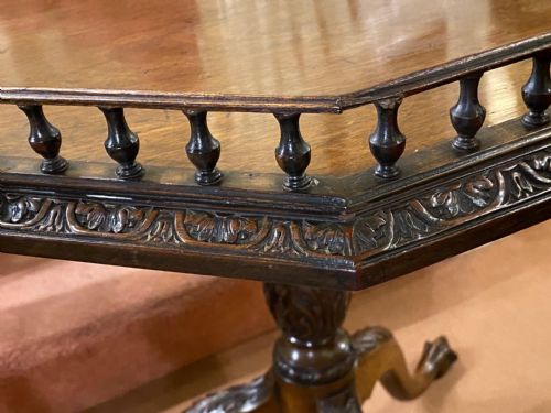 LATE 18TH CENTURY OCTAGONAL GALLERIED OCCASIONAL TABLE - ADDITIONAL PHOTO 6