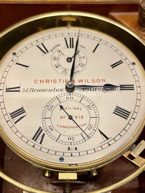 Fine 2-Day Marine Chronometer by Christie and Wilson of Glasgow