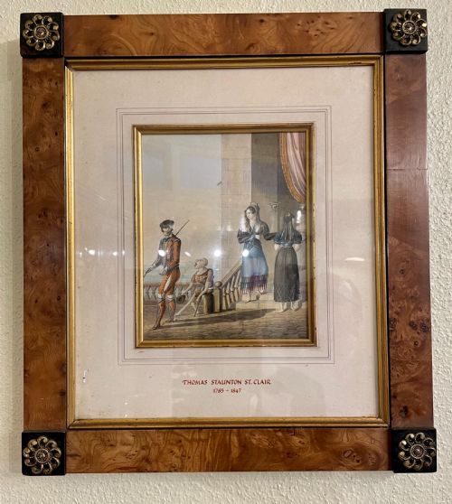 Thomas Staunton St. Clair (1785-1847) Fine Pair of Walnut Framed Watercolours