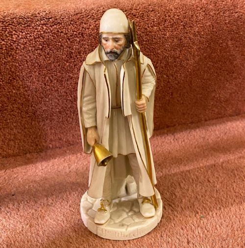 Rare Royal Worcester Porcelain Figure by James Hadley, 'Ye Watchman' (Shape 998)
