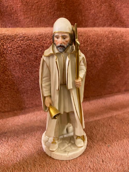 fig 1. Rare Royal Worcester porcelain figure by James Hadley, 'Ye Watchman' (shape 998)