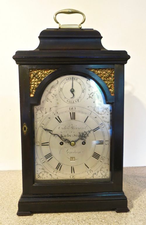 18th Century Ebonised Bracket Clock by Edward Howard of London