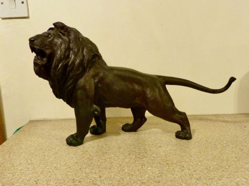 Large Japanese Bronze Lion