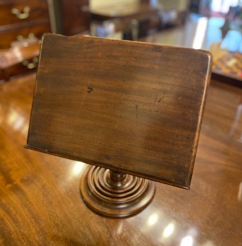 A Rare Solid Mahogany Table-top Adjustable Reading/music Stand.
