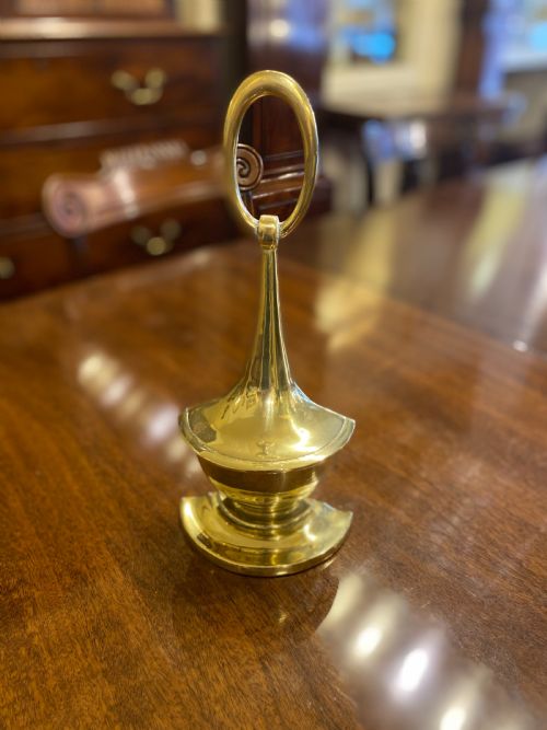 Good Quality 19th Century Brass Weighted Door Stop