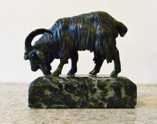 A Charming "Animalier" Bronze Goat