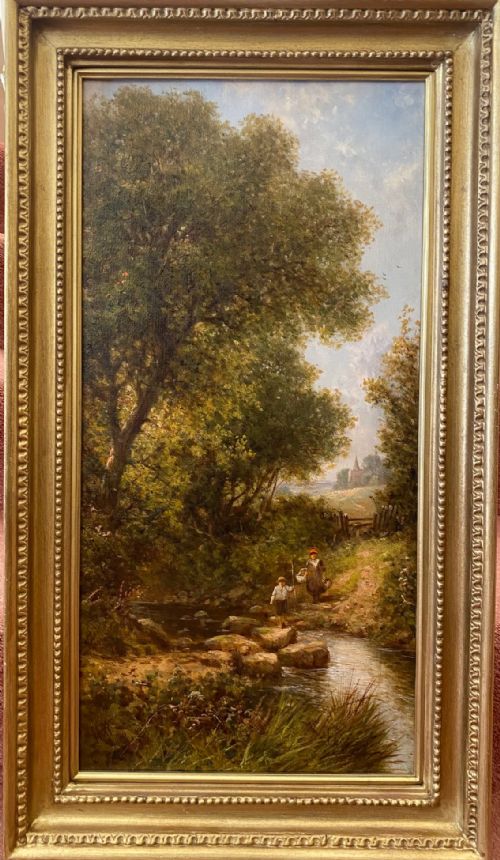 fig 1. Gilt framed Oil on canvas -