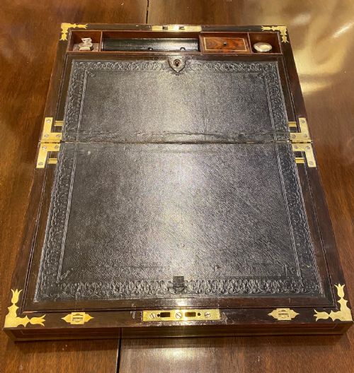 fig 1. Rosewood Writing Slope - by William Eyre (London)
