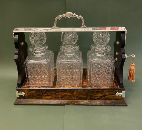 Betjemann - Coromandel Wood 3-Decanter Tantalus