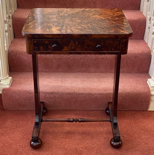William IV Burr Yew-wood Side Table