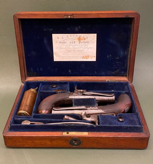 A Good Cased Pair of Early 19th Century “Pocket Pistols”, Signed ‘Williams’