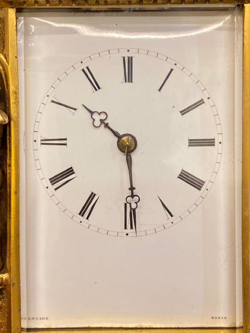 fig 1. Rare French Mid-19th century 'Caryatid' cased Carriage Clock - Lucien (Paris)