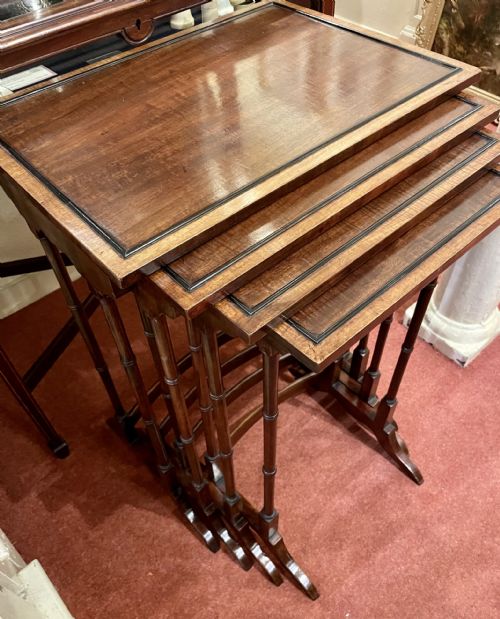 Lovely Edwardian Nest of Quartetto Tables