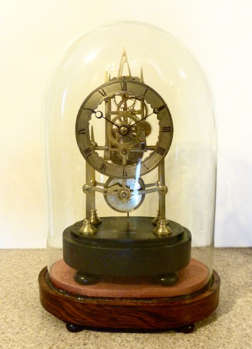 A Small English Skeleton Clock