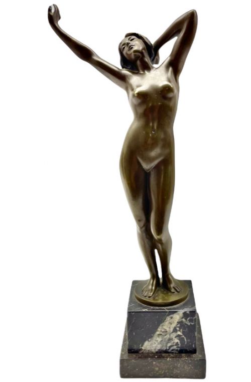 A Delightful Art Nouveau Bronze Sculpture