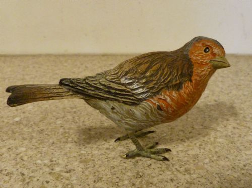Austrian Cold-painted Bronze Robin