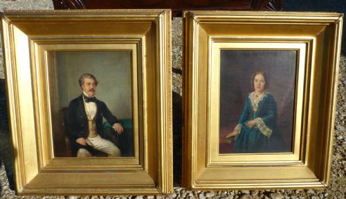 Good Pair of Portrait Oil Paintings