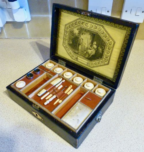 A Charming English Regency Sewing Box