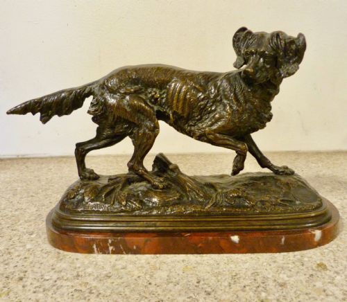 Fine French Bronze Retriever