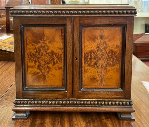 Pretty Small Burr Walnut Table Cabinet