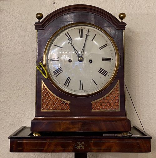 fig 1. Early 19th century mahogany striking twin-fusee Bracket Clock