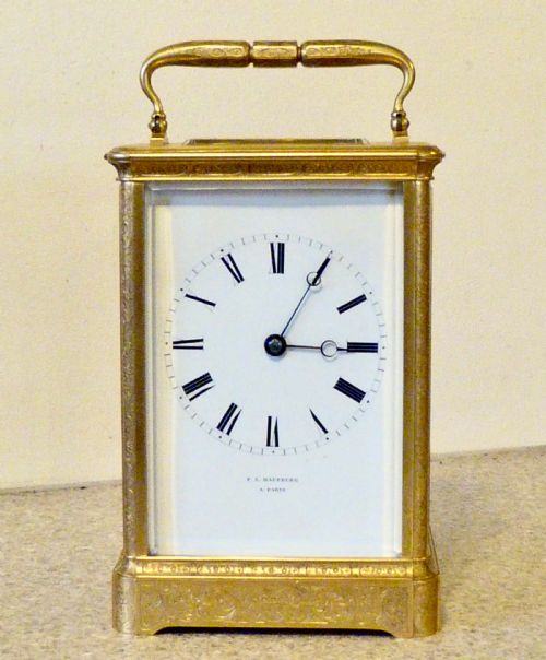 A Superb Giant French Carriage Clock