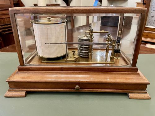 Late 19th Century Mahogany Cased Barograph
