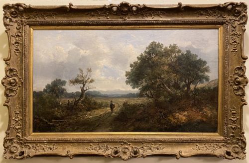 Joseph Thors Ra (1835-1920): A Gilt Framed Oil Painting, a Charming Rural Scene