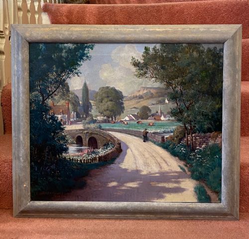 Oil Painting on Canvas by E. Hartley-mooney (1918)