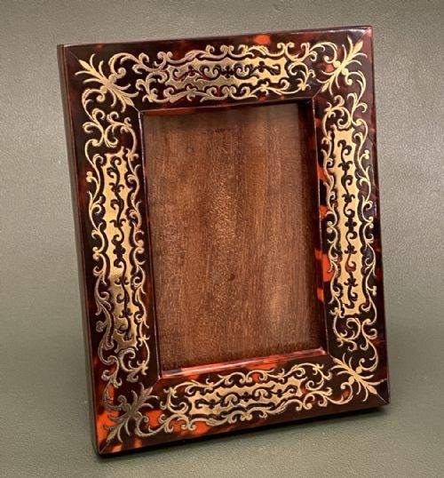 Small Late 19th Century ‘Boulle’ Photograph Frame