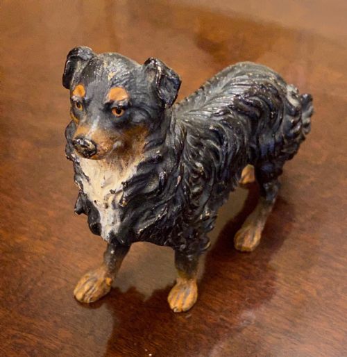 Austrian Cold Painted Bronze Dog - Late 19th Century