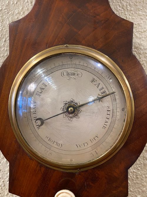 EARLY 19TH CENTURY MAHOGANY WHEEL BAROMETER BY RONCORONI - ADDITIONAL PHOTO 1