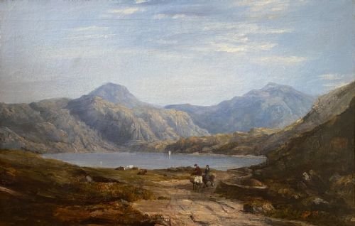 fig 1. James EYRE (b.1802 fl.1837): Framed Oil painting on canvas - Lakeland scene