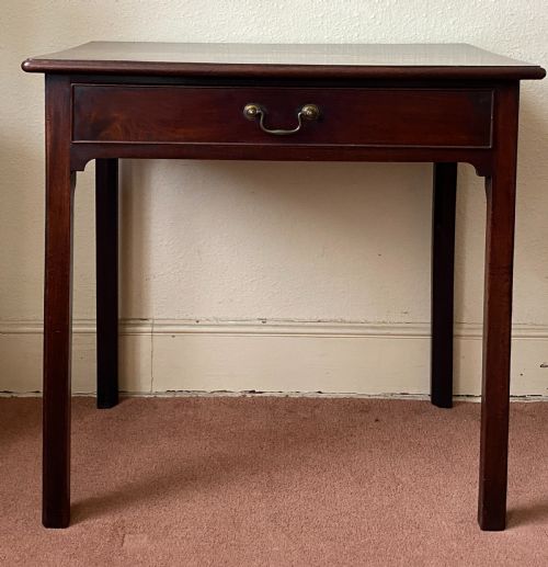 George II Period Mahogany Side Table with Single Drawer