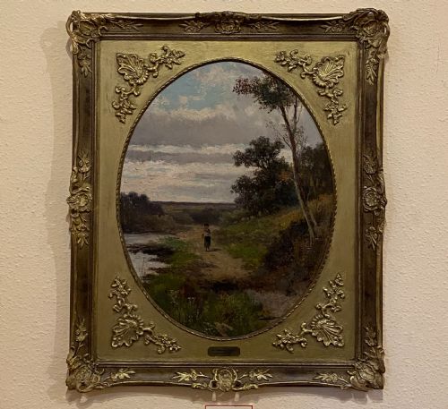 Abraham Hulk the Younger (Fl. 1876-1898) - Oil on Board - English Riverside Landscape.