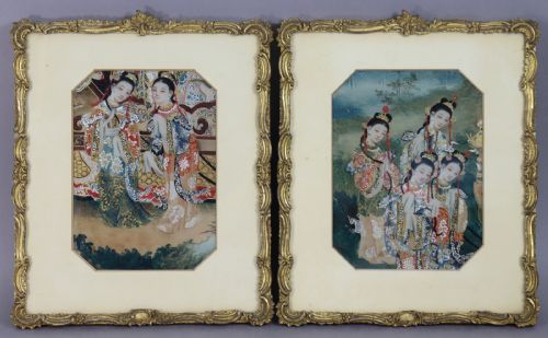 Unusual Pair of Chinese Paintings