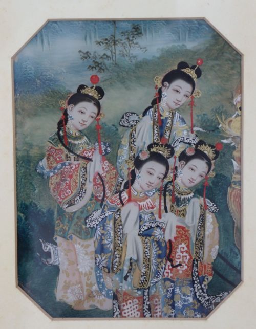 fig 1. UNUSUAL PAIR OF CHINESE PAINTINGS