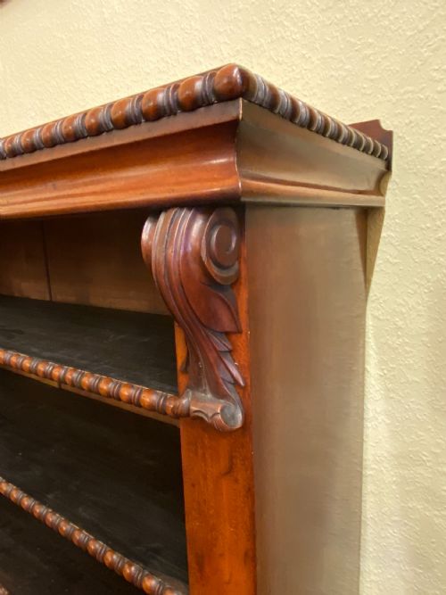 fig 1. A good mid-19th century mahogany open-fronted dwarf bookcase