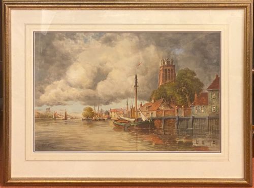 fig 1. Hermanus Koekkoek II (1836-1909) - Framed Watercolour